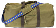 Royal Horse Artillery (RHA) Canvas Holdall Bag Holdall Bag The Regimental Shop Vintage Military Green  