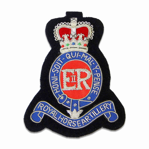 Royal Horse Artillery Blazer Badge (Silver) Blazer badge The Regimental Shop Black/Blue/Silver/Red One size fits all 