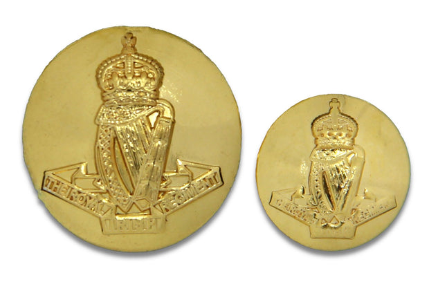 Royal Irish Regiment Blazer Button Buttons, Blazer The Regimental Shop Small - 16mm (26-ligne) Gold 