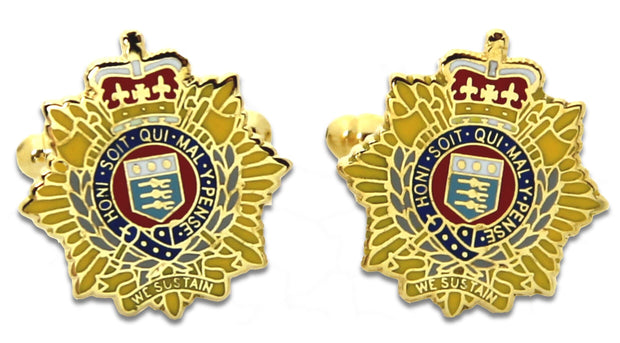 Royal Logistic Corps Cufflinks Cufflinks, T-bar The Regimental Shop Gold/Yellow/Blue/Red one size fits all 
