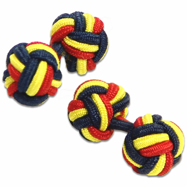 Royal Logistic Corps Knot Cufflinks Cufflinks, Knot The Regimental Shop Navy Blue/Yellow/Red one size fits all 