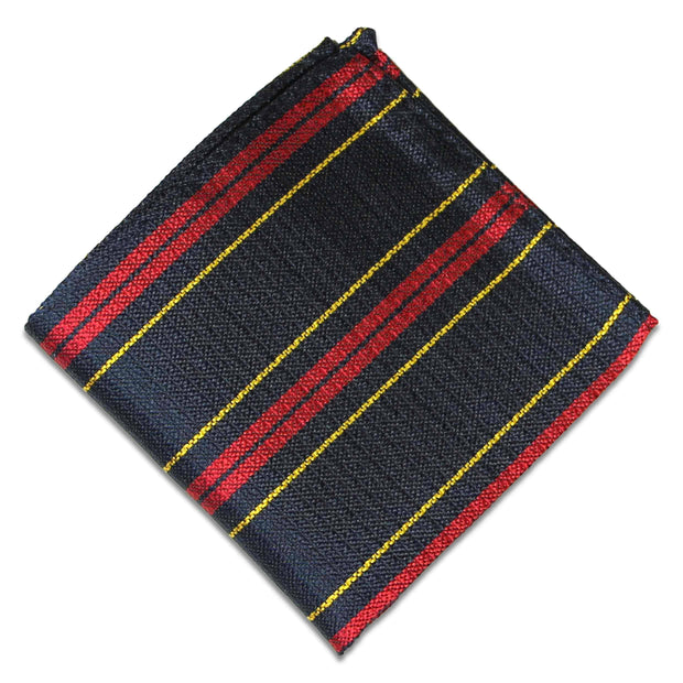 Royal Logistic Corps Silk Non Crease Pocket Square Pocket Square The Regimental Shop Dark Blue/Red/Yellow one size fits all 