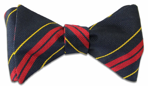 Royal Logistic Corps Silk (Self Tie) Bow Tie Bowtie, Silk The Regimental Shop Blue/Red/Yellow one size fits all 