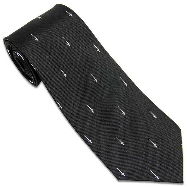 Royal Marines Commando Training Wing (CTW) Tie (Silk) Tie, Silk, Woven The Regimental Shop Black/White one size fits all 