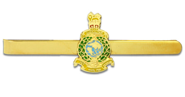 Royal Marines Tie Clip/Slide Tie Clip, Metal The Regimental Shop Gold/Green/Blue one size fits all 