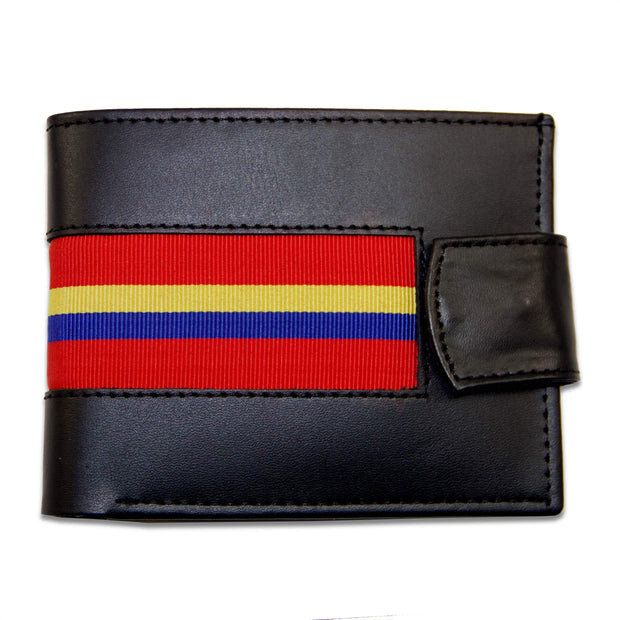 Royal Military Academy (Sandhurst) Leather Wallet Wallet The Regimental Shop Black/Red/Blue/Yellow one size fits all 