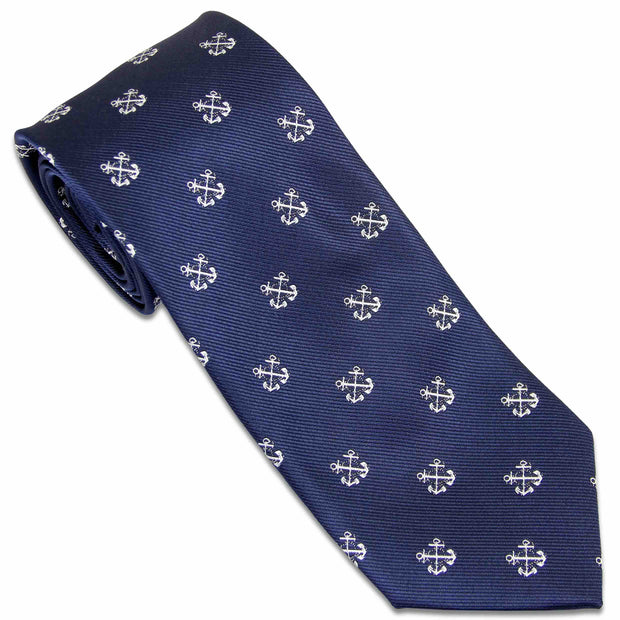 Royal Naval Supply & Transport Service Tie (Polyester) Tie, Polyester The Regimental Shop Blue/White one size fits all 