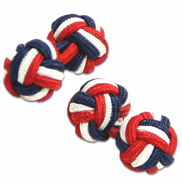 Royal Navy Knot Cufflinks Cufflinks, Knot The Regimental Shop Navy/Red/White one size fits all 