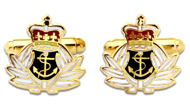 Royal Navy Cufflinks Cufflinks, T-bar The Regimental Shop Gold/Black/White one size fits all 