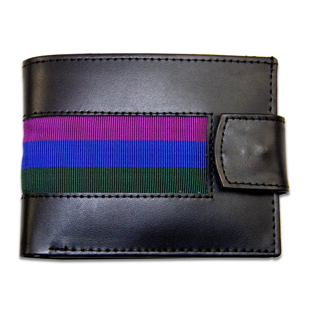 Royal Regiment of Scotland Leather Wallet Wallet The Regimental Shop Black/Purple/Green/Blue one size fits all 