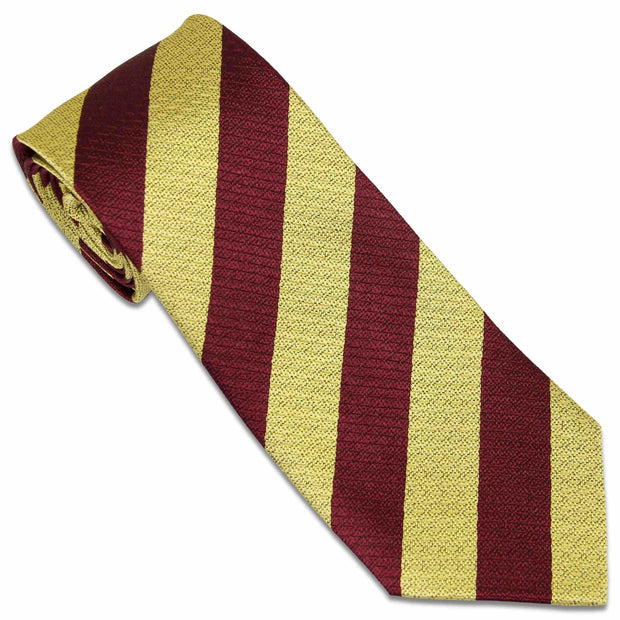 Royal Regiment of Fusiliers Tie (Silk Non Crease) Tie, Silk Non Crease The Regimental Shop Gold/Maroon one size fits all 