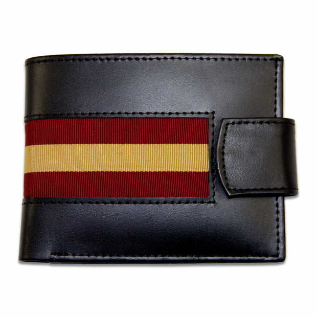 Royal Regiment of Fusiliers Leather Wallet Wallet The Regimental Shop Black/Maroon/Gold one size fits all 