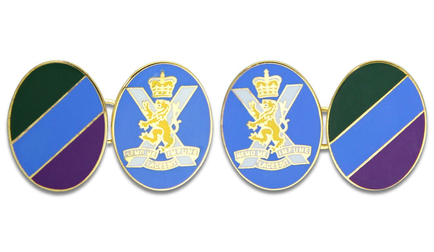 Royal Regiment of Scotland Cufflinks Cufflinks, Gilt Enamel The Regimental Shop Blue/Purple/Green/Gold one size fits all 