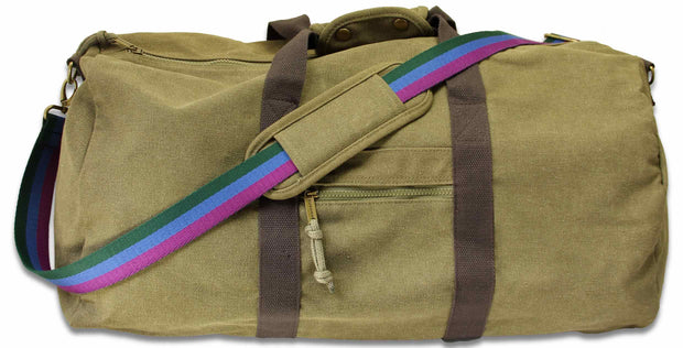 Royal Regiment of Scotland Canvas Holdall Bag Holdall Bag The Regimental Shop Vintage Military Green  