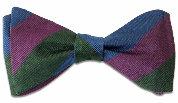 Royal Regiment of Scotland Silk (Self Tie) Bow Tie Bowtie, Silk The Regimental Shop Purple/Green/Blue one size fits all 