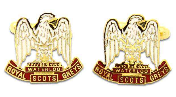 Royal Scots Greys Cufflinks Cufflinks, T-bar The Regimental Shop Gold/White/Red one size fits all 