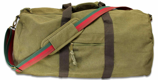 Royal Tank Regiment (RTR) Canvas Holdall Bag Holdall Bag The Regimental Shop Vintage Military Green  