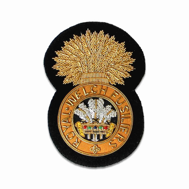 Royal Welch Fusiliers Blazer Badge Blazer badge The Regimental Shop Black/Gold One size fits all 