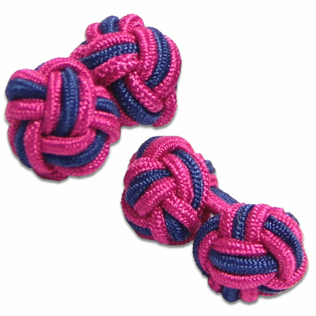 Royal Welch Fusiliers Knot Cufflinks Cufflinks, Knot The Regimental Shop Pink/Blue one size fits all 
