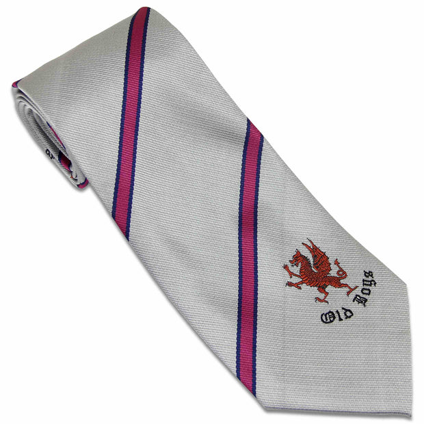 Royal Welch Fusiliers Old Boys, Tie" (Polyester) Tie, Polyester The Regimental Shop Silver/Pink/Blue one size fits all 