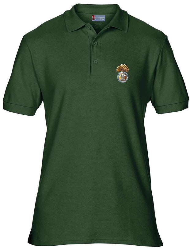 Royal Welch Fusiliers Regimental Polo Shirt Clothing - Polo Shirt The Regimental Shop 36" (S) Bottle Green 