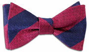 Royal Welch Fusiliers Silk Non Crease (Self Tie) Bow Tie Bowtie, Silk The Regimental Shop Pink/Blue one size fits all 