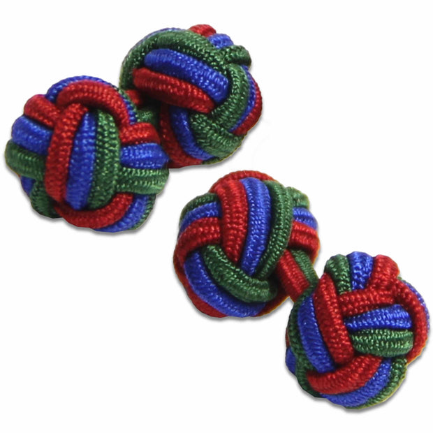 Royal Welsh Knot Cufflinks Cufflinks, Knot The Regimental Shop Red/Blue/Green one size fits all 