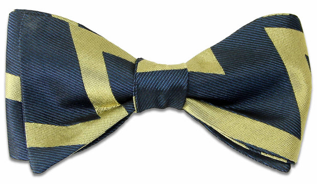 Royal Horse Artillery Gold Zig Zag Silk Self-Tie Bow Tie Bowtie, Silk The Regimental Shop Navy/Gold One Size Fits All 