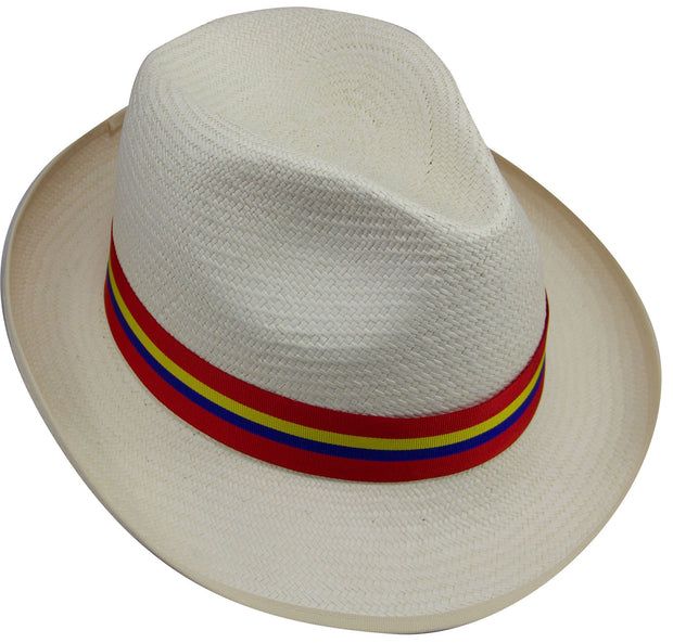 Sandhurst Panama Hat (stable belt colours) Panama Hat The Regimental Shop 6 3/4" (55) red/blue/yellow 