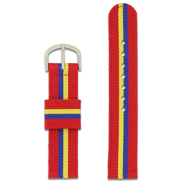 Sandhurst Two Piece Watch Strap Two Piece Watch Strap The Regimental Shop Red/Blue/Yellow one size fits all 