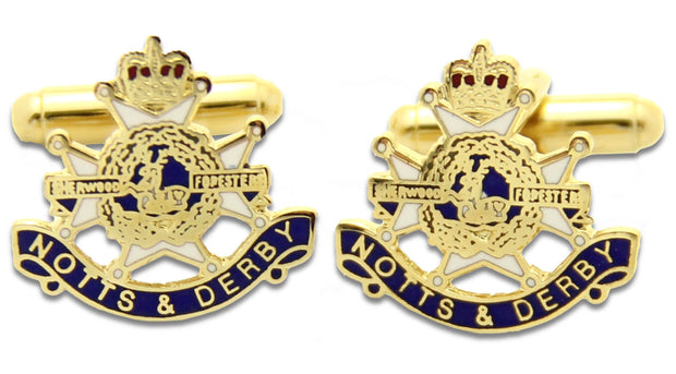 Sherwood Foresters Regiment Cufflinks Cufflinks, T-bar The Regimental Shop Gold/Blue one size fits all 