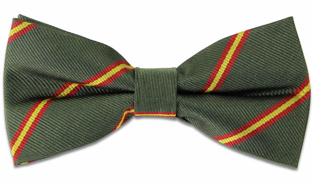 Surrey Yeomanry Silk (Pretied) Bow Tie Bowtie, Silk The Regimental Shop Green/Red/Yellow one size fits all 