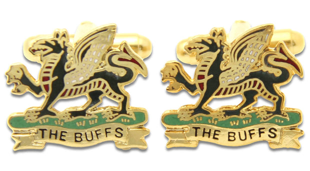 The Buffs Cufflinks Cufflinks, T-bar The Regimental Shop Gold/Green/Red one size fits all 
