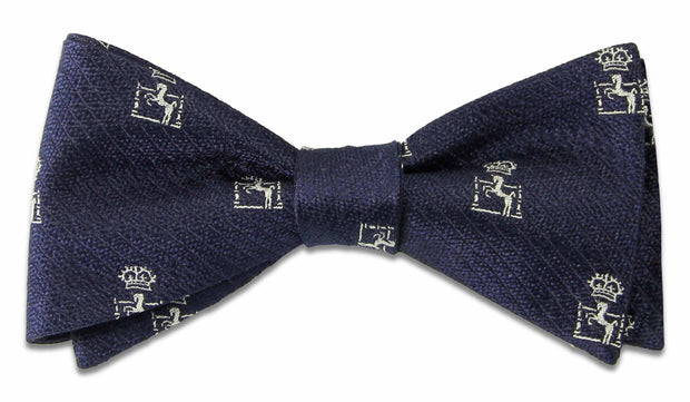 The King's Troop RHA Silk Non Crease (Self Tie) Bow Tie Bowtie, Silk The Regimental Shop Blue/White one size fits all 