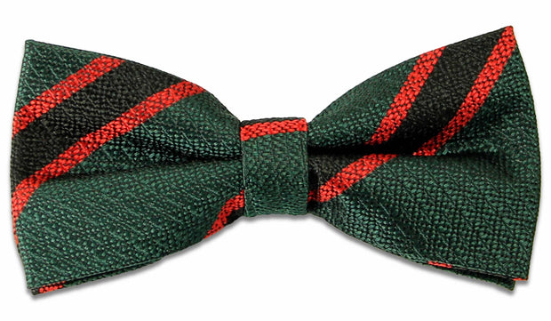 The Rifles Silk Non Crease (Pretied) Bow Tie Bowtie, Silk The Regimental Shop Green/Black/Red one size fits all 