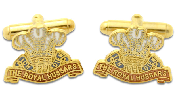 The Royal Hussars (PWO) Cufflinks Cufflinks, T-bar The Regimental Shop Gold/White/Blue one size fits all 