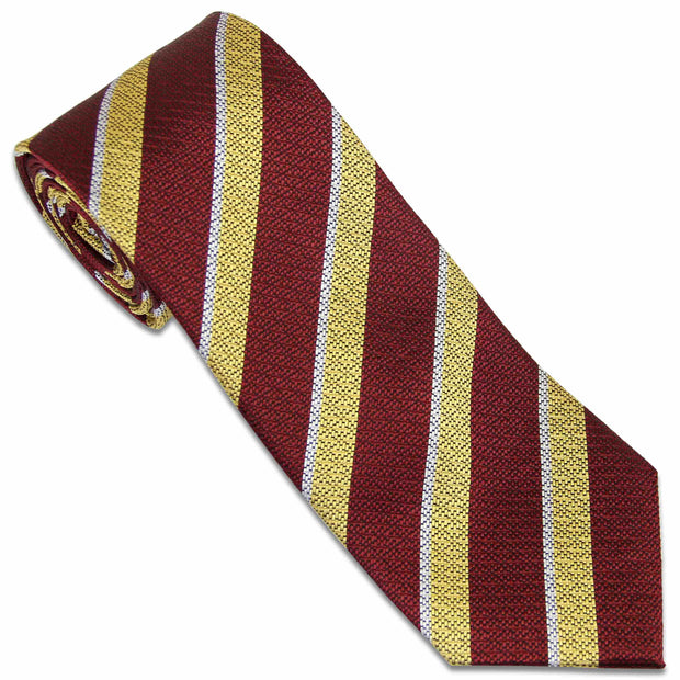 The Royal Lancers Tie (Silk Non Crease) Tie, Silk Non Crease The Regimental Shop Maroon/Gold/White one size fits all 