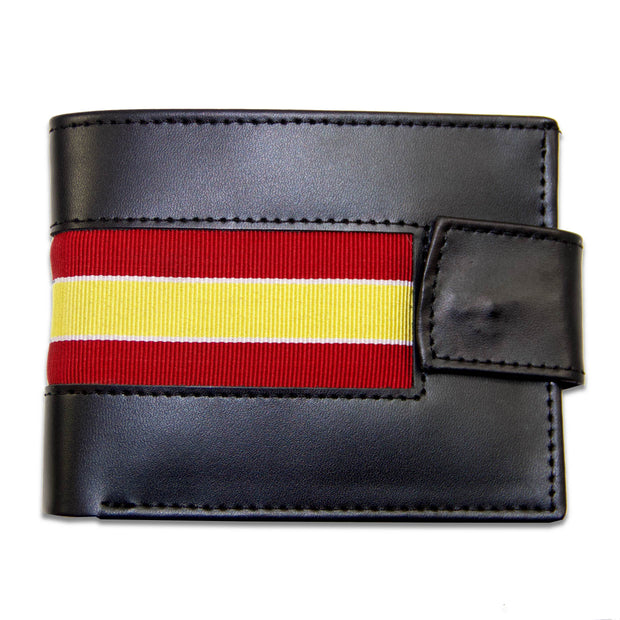The Royal Lancers Leather Wallet Wallet The Regimental Shop Black/Red/Yellow/White one size fits all 