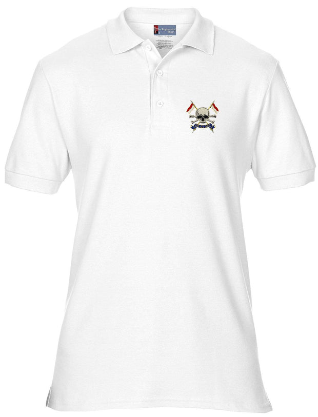 The Royal Lancers Polo Shirt Clothing - Polo Shirt The Regimental Shop 38/40" (M) White 