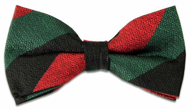 The Royal Yorkshire Regiment Silk Non Crease (Pretied) Bow Tie Bowtie, Silk The Regimental Shop Green/Black/Red one size fits all 