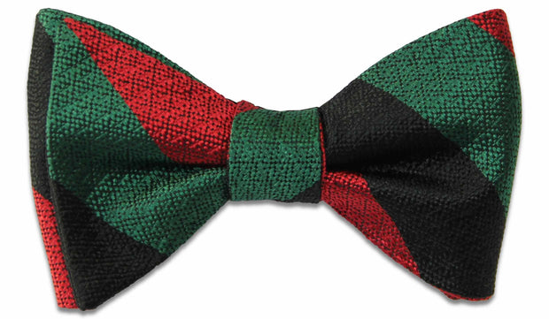 The Royal Yorkshire Regiment Silk Non Crease (Self Tie) Bow Tie Bowtie, Silk The Regimental Shop Green/Black/Red one size fits all 