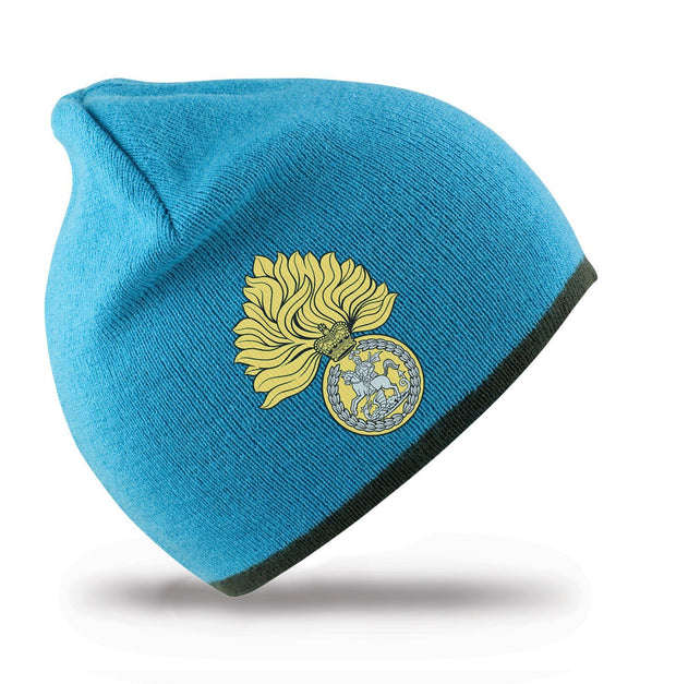 Royal Regiment of Fusiliers Beanie Hat Clothing - Beanie The Regimental Shop Aqua/Grey one size fits all 