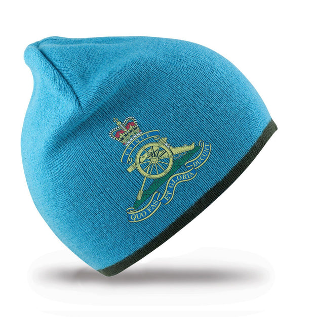 Royal Artillery Regimental Beanie Hat Clothing - Beanie The Regimental Shop Aqua/Grey one size fits all 