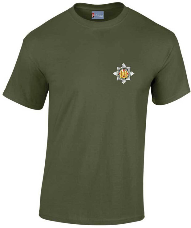 Royal Dragoon Guards Cotton Regimental T-shirt Clothing - T-shirt The Regimental Shop Small: 34/36" Army Green (Olive) 