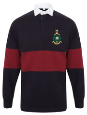 Royal Marines Panelled Rugby Shirt Clothing - Rugby Shirt - Panelled The Regimental Shop 36/38" (S) Navy/Burgundy 