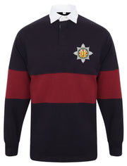 Royal Dragoon Guards Regiment Panelled Rugby Shirt Clothing - Rugby Shirt - Panelled The Regimental Shop 36/38" (S) Navy/Burgundy 