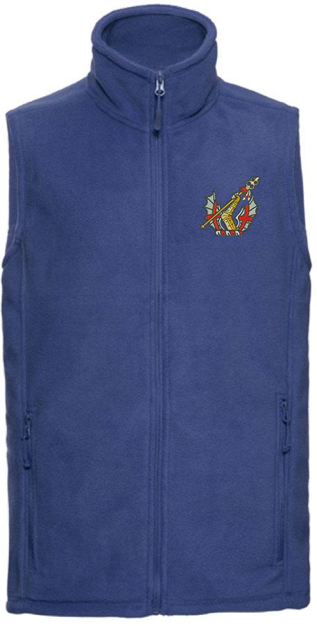 Honourable Artillery Company (HAC) Premium Outdoor Sleeveless Fleece (Gilet) Clothing - Gilet The Regimental Shop 33/35" (XS) Bright Royal 