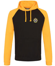 Royal Logistic Corps Premium Baseball Hoodie Clothing - Hoodie The Regimental Shop S (36") Black/Gold 