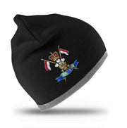 9/12 Lancers Regimental Beanie Hat Clothing - Beanie The Regimental Shop Black/Grey one size fits all 