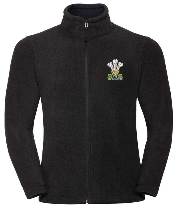 Royal Welsh Premium Regimental Outdoor Fleece Clothing - Fleece The Regimental Shop 33/35" (XS) Black 